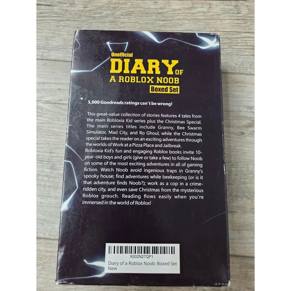 Diary of a Roblox Noob Boxed‎ Set 5 Books Robloxia Kid Granny Mad City
